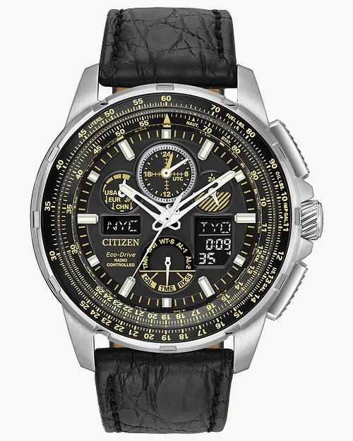Promaster Skyhawk A-T Black Dial Genuine Crocodile Strap JY8057 Promaster Skyhawk A-T Black Dial Genuine Crocodile Strap JY8057